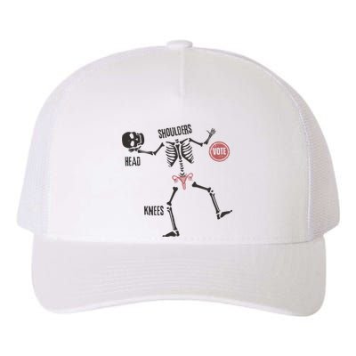 Kamala Harris Inspired Skeleton Voting Feminist & Halloween Yupoong Adult 5-Panel Trucker Hat