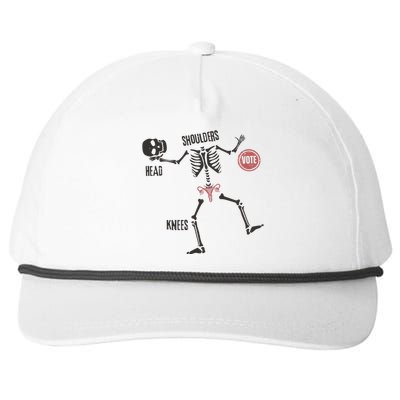 Kamala Harris Inspired Skeleton Voting Feminist & Halloween Snapback Five-Panel Rope Hat