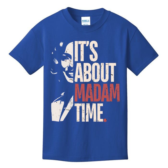 Kamala Harris ItS About Madam Time Kamala Election Meaningful Gift Kids T-Shirt