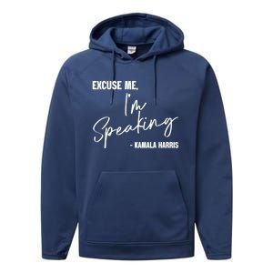 Kamala Harris IM Speaking Empowering S Voice Gift Performance Fleece Hoodie