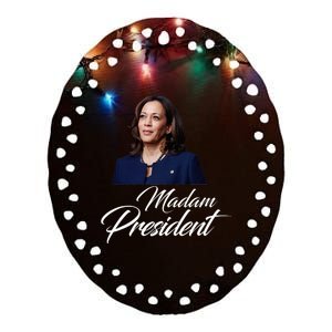 Kamala Harris Inauguration 2021 Madam Vice President Ceramic Oval Ornament