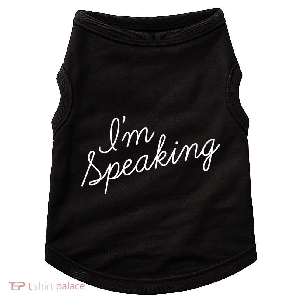 Kamala Harris IM Speaking Gift Script Font IM Speaking Gift Doggie Tank