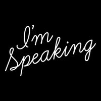 Kamala Harris IM Speaking Gift Script Font IM Speaking Gift 7-Panel Snapback Hat