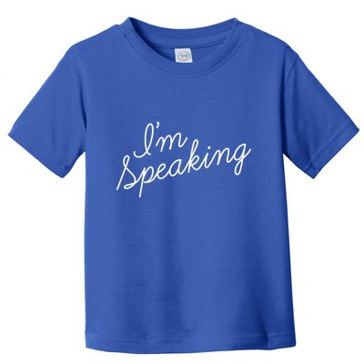 Kamala Harris IM Speaking Gift Script Font IM Speaking Gift Toddler T-Shirt