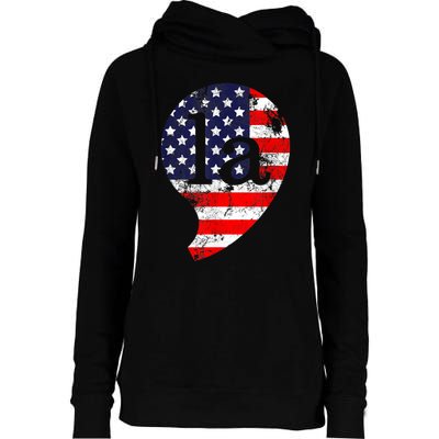 Kamala Harris Inauguration Comma La Madam Vice President Womens Funnel Neck Pullover Hood