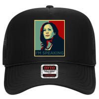 Kamala Harris Im Speaking Quote Joe Biden 2024 High Crown Mesh Back Trucker Hat