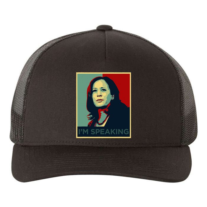 Kamala Harris Im Speaking Quote Joe Biden 2024 Yupoong Adult 5-Panel Trucker Hat