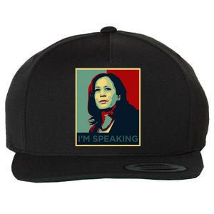 Kamala Harris Im Speaking Quote Joe Biden 2024 Wool Snapback Cap