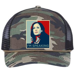 Kamala Harris Im Speaking Quote Joe Biden Retro Rope Trucker Hat Cap