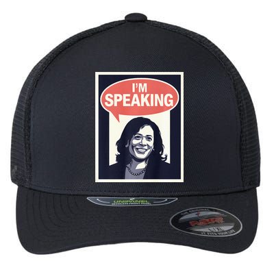 Kamala Harris IM Speaking 2024 First Female President Flexfit Unipanel Trucker Cap