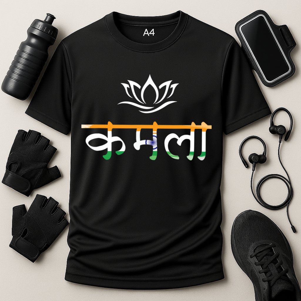 Kamala Harris Indian Roots Hindi Lotus Cooling Performance Crew T-Shirt