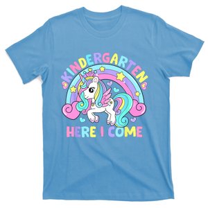 Kindergarten Here I Come Funny Unicorn Back To School T-Shirt