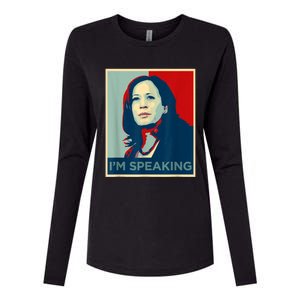 Kamala Harris Im Speaking Quote Joe Biden Womens Cotton Relaxed Long Sleeve T-Shirt