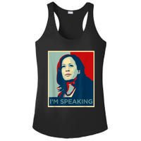 Kamala Harris Im Speaking Quote Joe Biden Ladies PosiCharge Competitor Racerback Tank