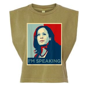 Kamala Harris Im Speaking Quote Joe Biden Garment-Dyed Women's Muscle Tee