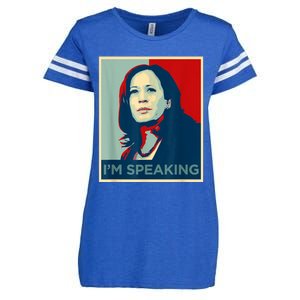 Kamala Harris Im Speaking Quote Joe Biden Enza Ladies Jersey Football T-Shirt