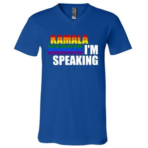 Kamala Harris – IM Speaking President Election 2024 Gift V-Neck T-Shirt