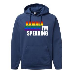 Kamala Harris – IM Speaking President Election 2024 Gift Performance Fleece Hoodie