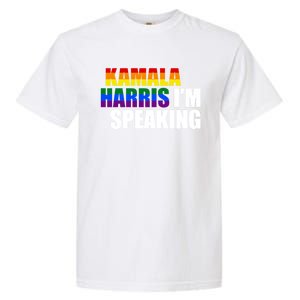 Kamala Harris – IM Speaking President Election 2024 Gift Garment-Dyed Heavyweight T-Shirt