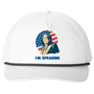 Kamala Harris IM Speaking Iconic Quote Gift Snapback Five-Panel Rope Hat