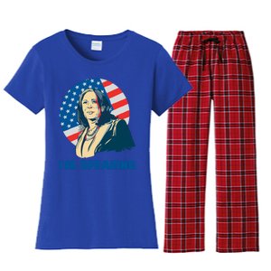 Kamala Harris IM Speaking Iconic Quote Gift Women's Flannel Pajama Set