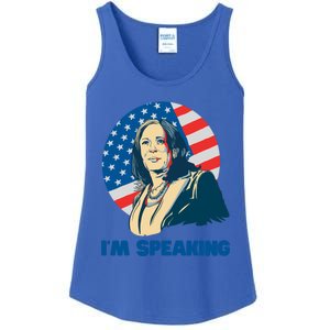 Kamala Harris IM Speaking Iconic Quote Gift Ladies Essential Tank