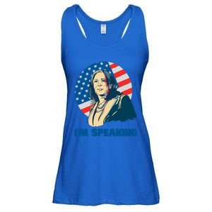 Kamala Harris IM Speaking Iconic Quote Gift Ladies Essential Flowy Tank