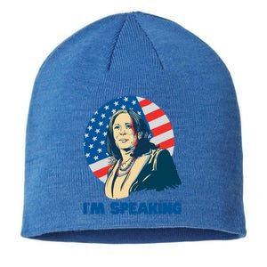 Kamala Harris IM Speaking Iconic Quote Gift Sustainable Beanie