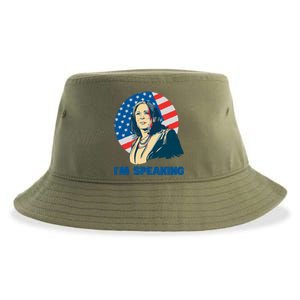 Kamala Harris IM Speaking Iconic Quote Gift Sustainable Bucket Hat