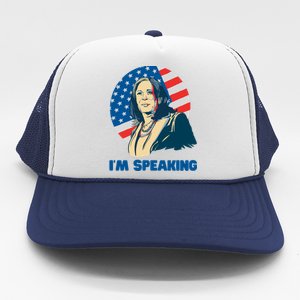 Kamala Harris IM Speaking Iconic Quote Gift Trucker Hat