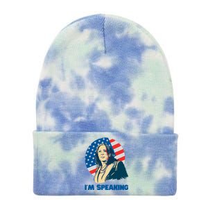 Kamala Harris IM Speaking Iconic Quote Gift Tie Dye 12in Knit Beanie