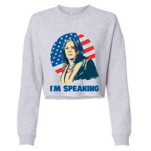 Kamala Harris IM Speaking Iconic Quote Gift Cropped Pullover Crew