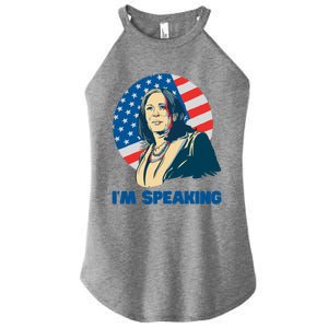 Kamala Harris IM Speaking Iconic Quote Gift Women's Perfect Tri Rocker Tank