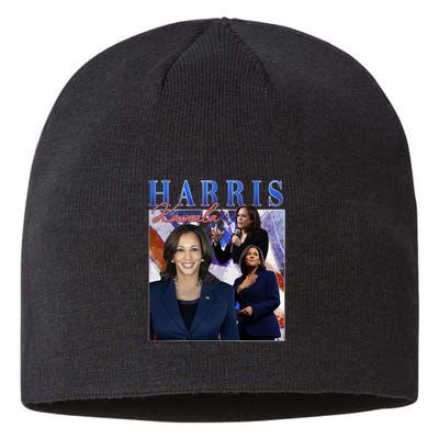 Kamala Harris Inspirational Montage Sustainable Beanie
