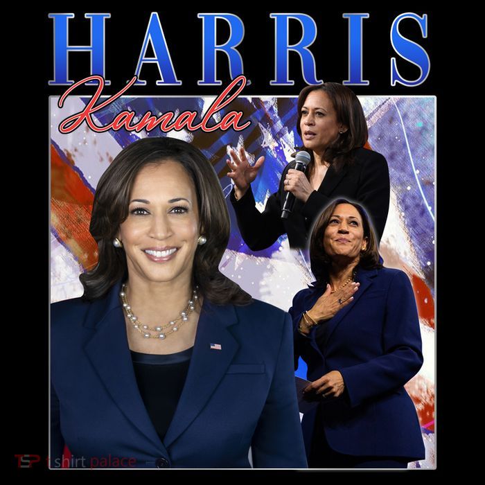 Kamala Harris Inspirational Montage Kids T-Shirt