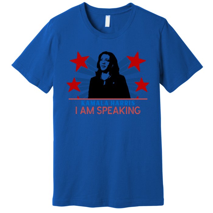 Kamala Harris I Am Speaking Madam Vice President Gift Premium T-Shirt