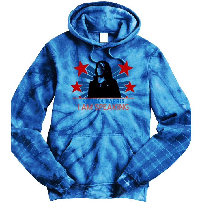 Kamala Harris I Am Speaking Madam Vice President Gift Tie Dye Hoodie