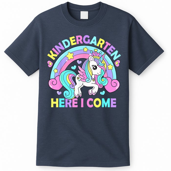 Kindergarten Here I Come Funny Unicorn Girls Back To School T-Shirt