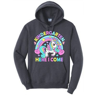 Kindergarten Here I Come Funny Unicorn Girls Back To School Tall Hoodie