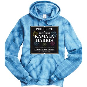 Kamala Harris Inaugurated Tie Dye Hoodie