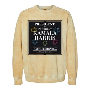 Kamala Harris Inaugurated Colorblast Crewneck Sweatshirt