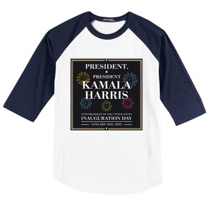 Kamala Harris Inaugurated Baseball Sleeve Shirt