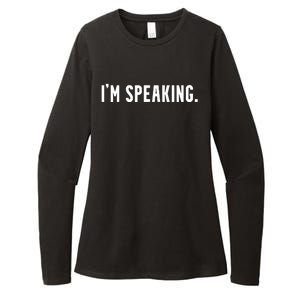 Kamala Harris Im Speaking 2024 Vp Debate Quote Womens CVC Long Sleeve Shirt