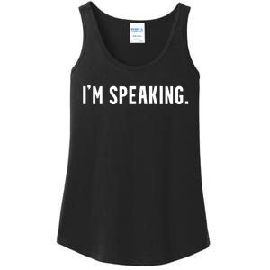 Kamala Harris Im Speaking 2024 Vp Debate Quote Ladies Essential Tank