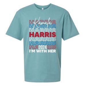 Kamala Harris IM With Her For President 2024 Gift Sueded Cloud Jersey T-Shirt