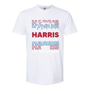 Kamala Harris IM With Her For President 2024 Gift Softstyle CVC T-Shirt