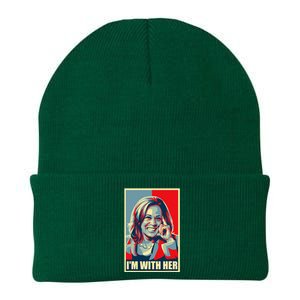 Kamala Harris IM With Her Harris 2024 President Election Knit Cap Winter Beanie