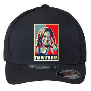 Kamala Harris IM With Her Harris 2024 President Election Flexfit Unipanel Trucker Cap