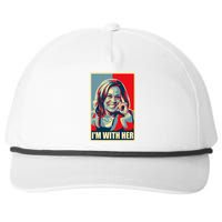 Kamala Harris IM With Her Harris 2024 President Election Snapback Five-Panel Rope Hat