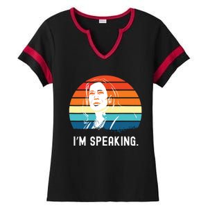 Kamala Harris Im Speaking Madam Vice President Ladies Halftime Notch Neck Tee